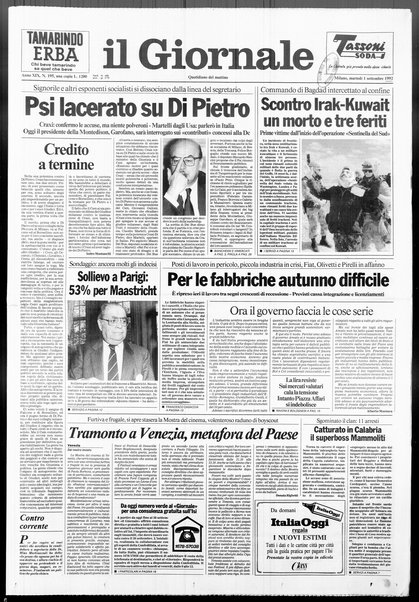 Il giornale : quotidiano del mattino